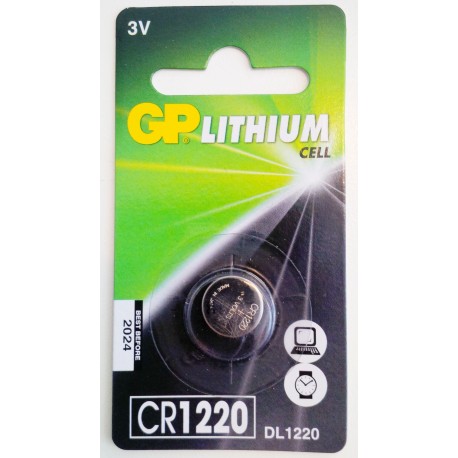GP CR1220 LITHIUM 3V