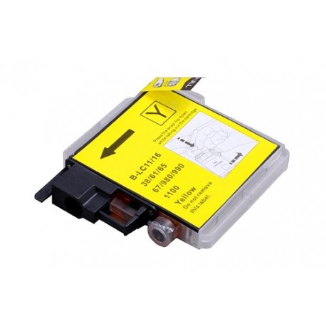 BROTHER LC 980 / LC 1100 jaune COMPATIBLE