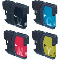 LC 1100 / LC980 / LC985 compatible Brother (set de 4 cartouches )