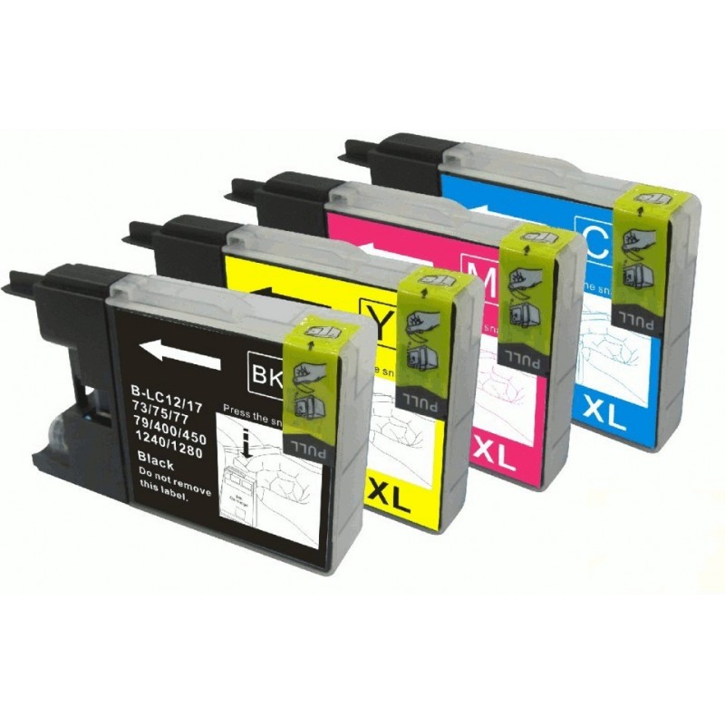 4 cartouches d'imprimante compatible avec Canon PGI-1500 XL Jeu